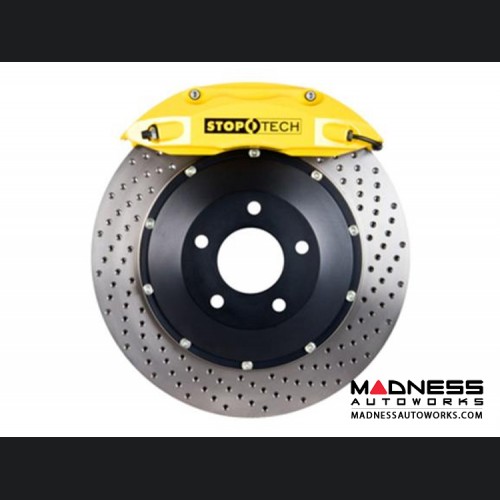 MINI Cooper/ Cooper S Front Big Brake Kit by Stop Tech - ST40 Yellow Calipers/ Drilled Rotors 328mmx28mm (R52/ 56)
