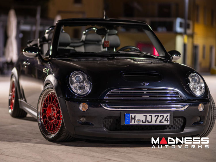 Red Mini Rims MINI Cooper Custom Wheels - ERA-1 3 Piece by Vossen - Transparent Red,