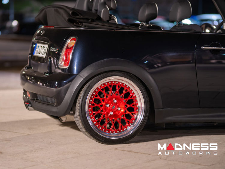 Red Mini Rims MINI Cooper Custom Wheels - ERA-1 3 Piece by Vossen - Transparent Red,