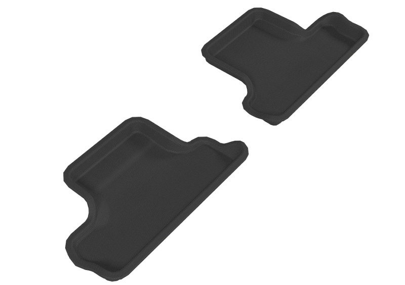Mini Cooper Convertible Floor Mats - Rear - 3D MAXpider - Kagu - Black - `07-`13