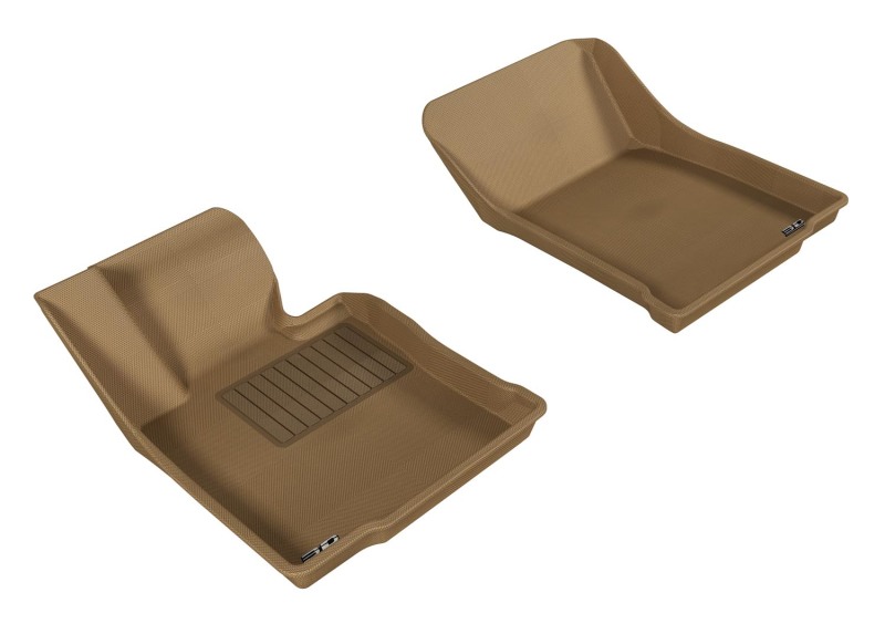 Mini Countryman Floor Mats - Front - 3D MAXpider - Kagu - Tan - `11-`16