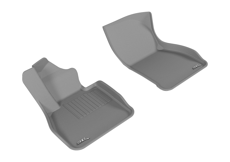 Mini Clubman Floor Mats - Front - 3D MAXpider - Kagu - Gray - `16-`21