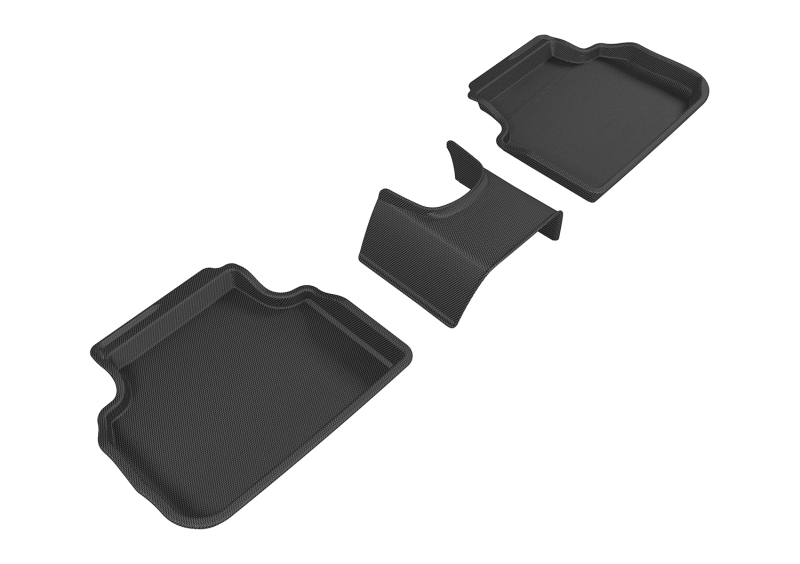 Mini Clubman Floor Mats - Rear - 3D MAXpider - Kagu - Black - `16-`19