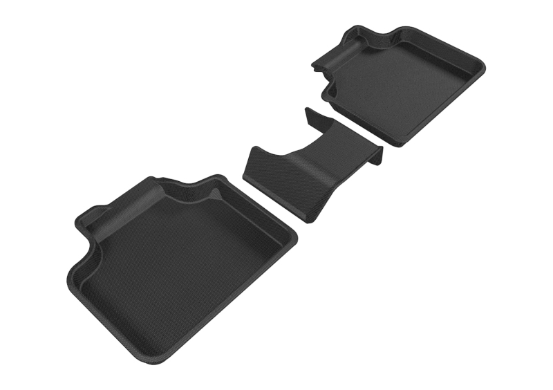 Mini Countryman Floor Mats - Rear - 3D MAXpider - Kagu - Black - `17-`19