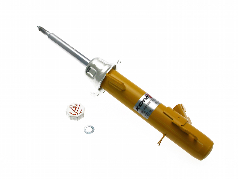 Mini Clubman Hatchback R55 Shock - Right Front - KONI - KONI Sport 8741 Series, externally rebound adjustable, twin-tube low pressure gas charged - Yellow - `07-`14
