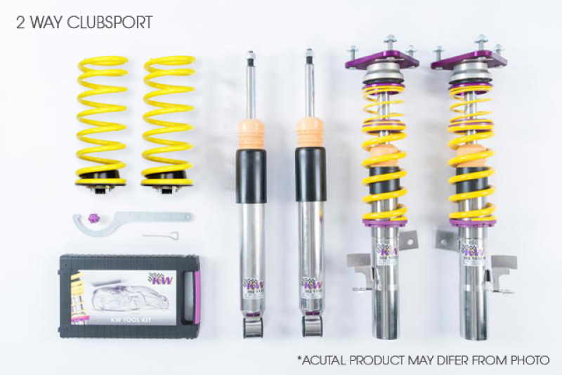 Mini Cooper F56 Hardtop Coilover Suspension Kit - KW - V3 Clubsport, Adjustable, 2-Way with DDC - 2014