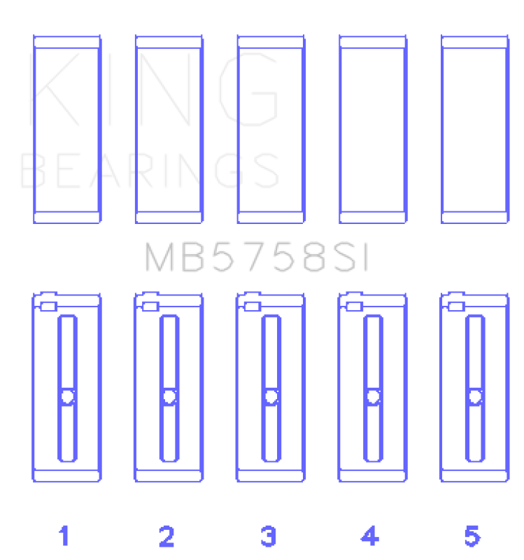 Mini Cooper Main Bearings - King Engine Bearings - Size +.3mm - 2007
