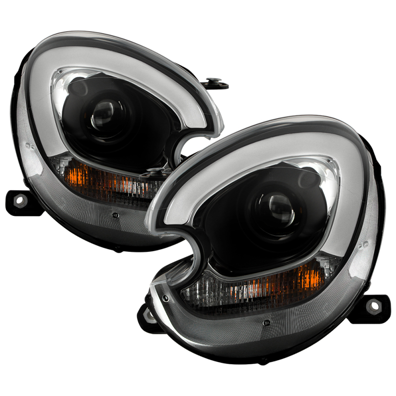 Mini Countryman Headlight Set - SPYDER - Spyder Signature Series, Xenon/HID, Projector - Black - `11-`16