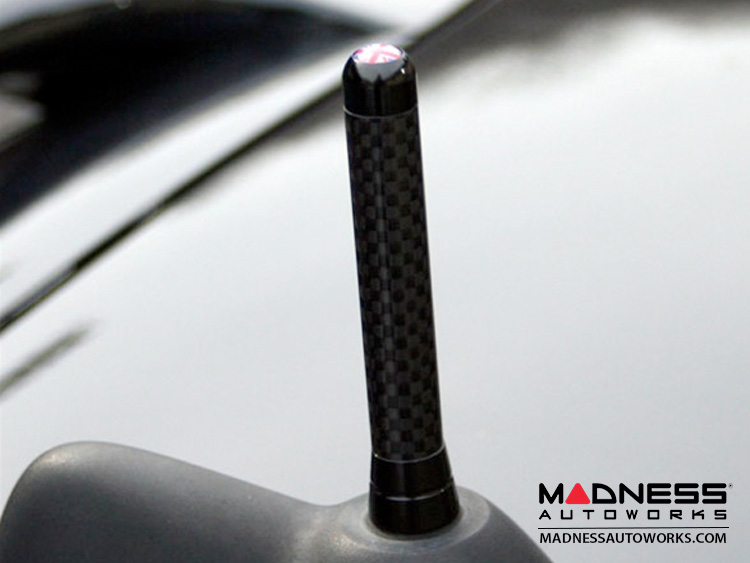 MINI Cooper Micro Antenna - Carbon Fiber (Union Jack Logo)