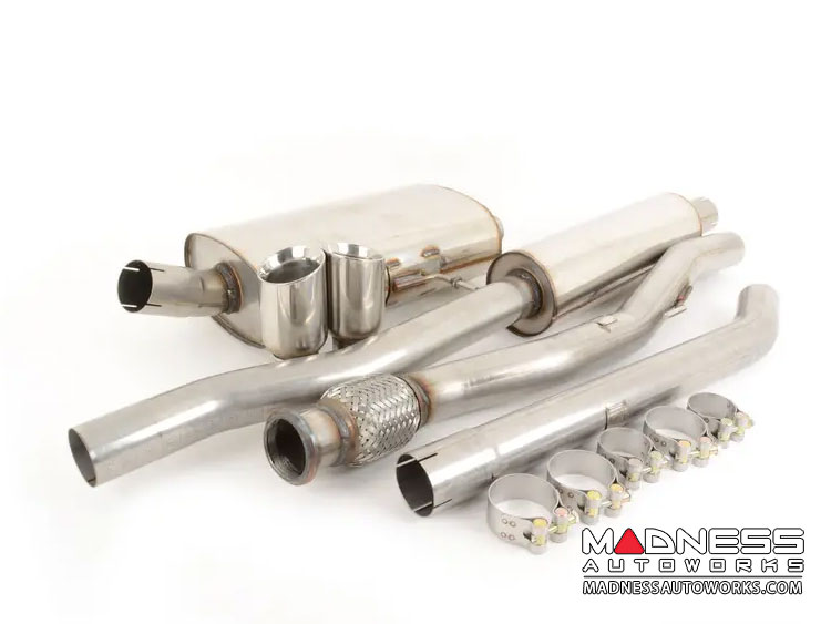 MINI Cooper Performance Exhaust - Cat Back - Milltek - Resonated - Polished Round Tips - R56 