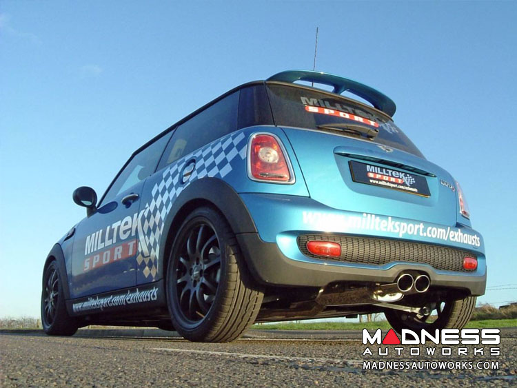 MINI Cooper Performance Exhaust - Cat Back - Milltek - Non-Resonated - Polished Oval Tips - R56