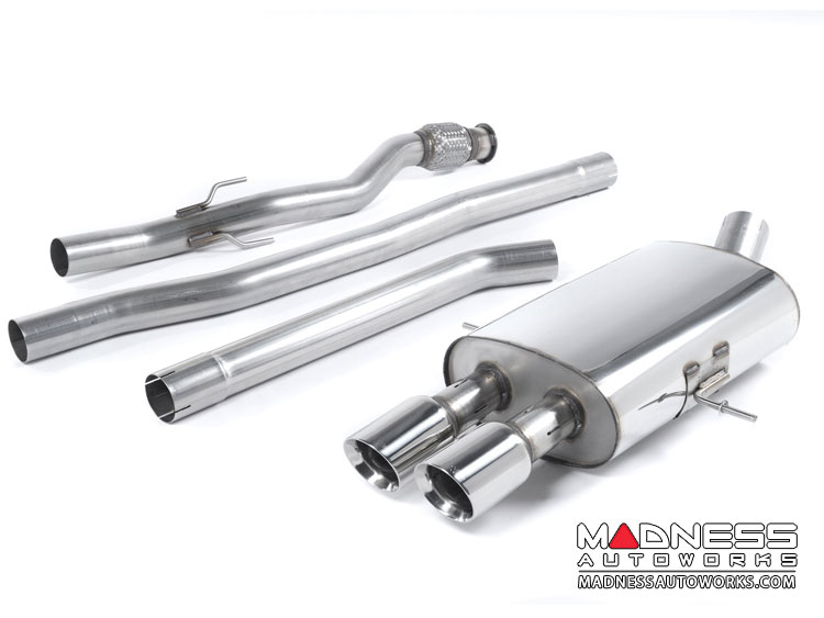 MINI Cooper Performance Exhaust System - Cat Back - Milltek - Non Resonated - Polished Round Tips - R56 