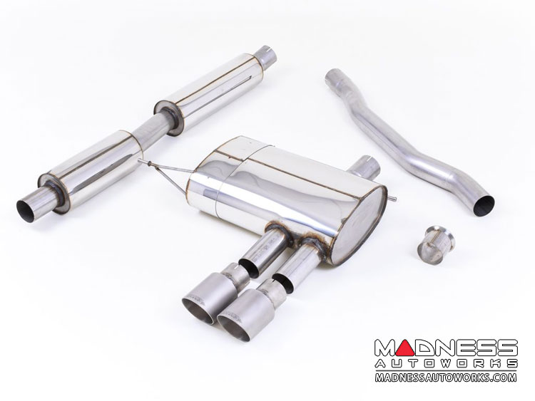 MINI Cooper S 2.0 Cat-back Exhaust system by Milltek - Resonated - Titanium Tips (F56 Models)
