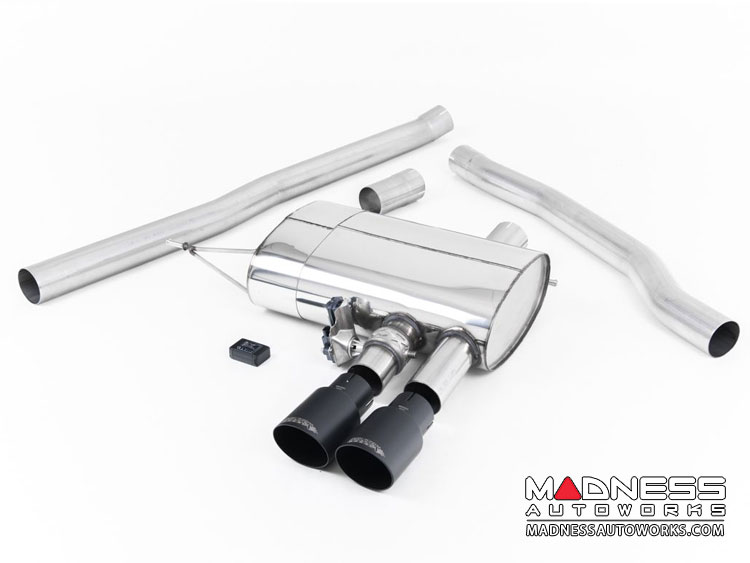 MINI Cooper S 2.0 Cat-back Exhaust system by Milltek - ValveSonic Non-Resonated - Cerakote Black Tips (F56 Models)