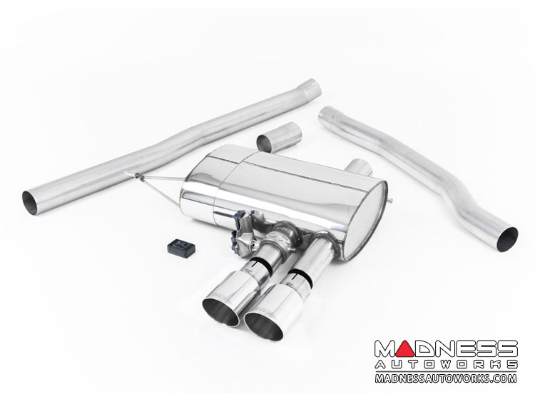 MINI Cooper S 2.0 Cat-back Exhaust system by Milltek - ValveSonic Non-Resonated - Polished Tips (F56 Models)