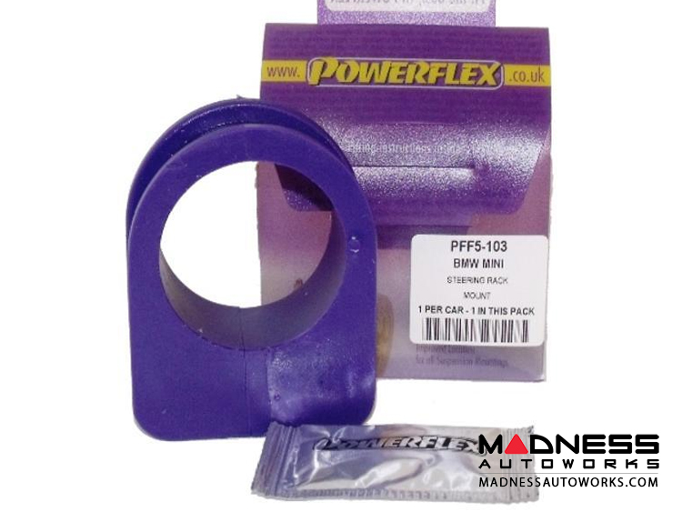 MINI Cooper Polyurethane Bushing Set - Steering Rack Mount by Powerflex (R50 / R52 / R53 Model)