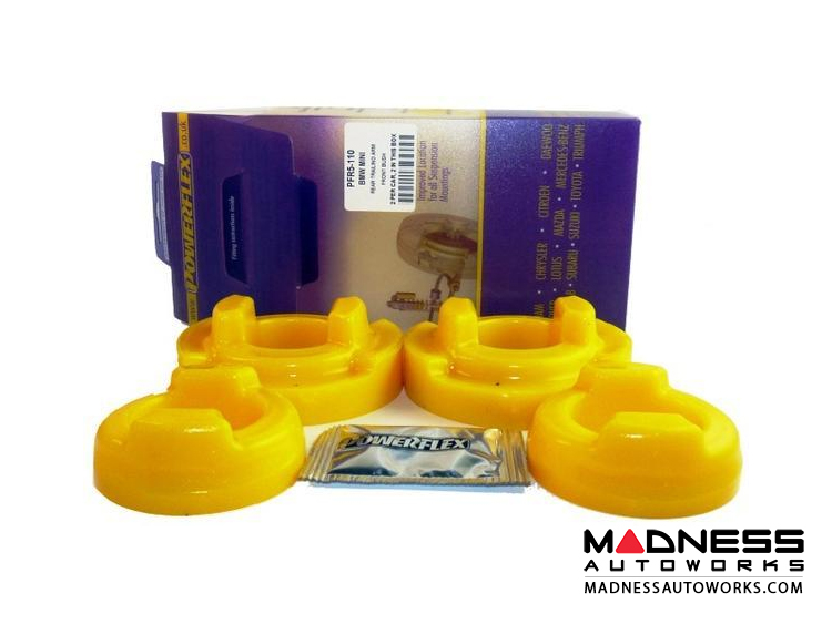 MINI Cooper Polyurethane Bushing Set - Rear Trailing Arm Front Bushing Inserts by Powerflex (R50 / R52 / R53 Model)