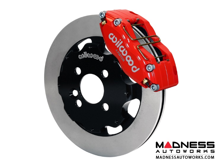 MINI Cooper Brake Conversion Kit - Wilwood Dynapro 4 Piston Front Brake Kit (Red Powder Coat Calipers / Plain Faced Rotors) (R55 / R56 / R57 Model)