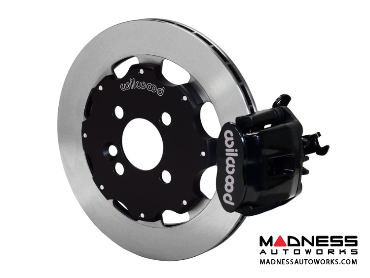 MINI Cooper Brake Conversion Kit - Wilwood Rear Brake Upgrade Kit (Black Powder Coated Calipers / Plain Face Rotors) (R55 / R56 / R57 Model)